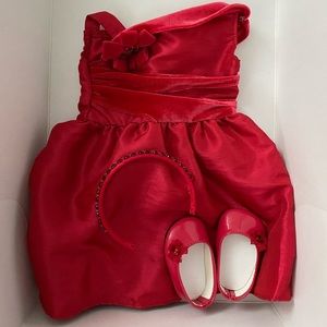 American Girl red dress 18” doll